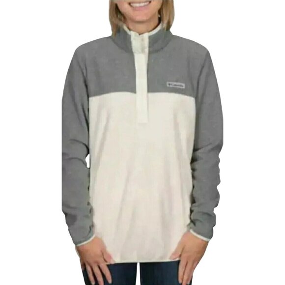 Columbia Women XS Benton Springs Half Snap Pullover Sweater Fleece Sweatshirt - Picture 4 of 5